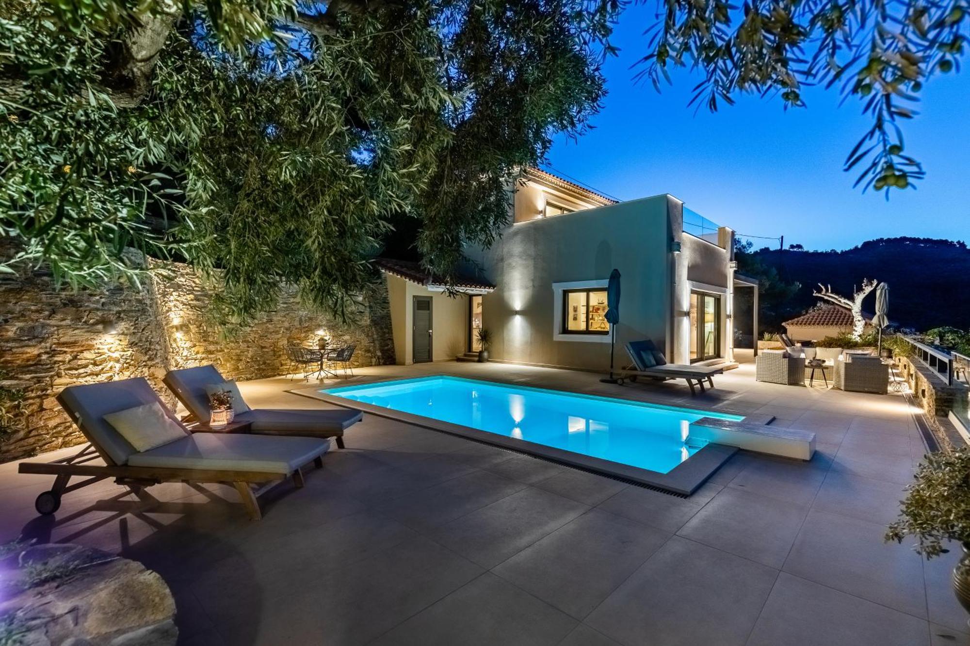 Villa Antigone Luxury Retreat Città di Skopelos Esterno foto